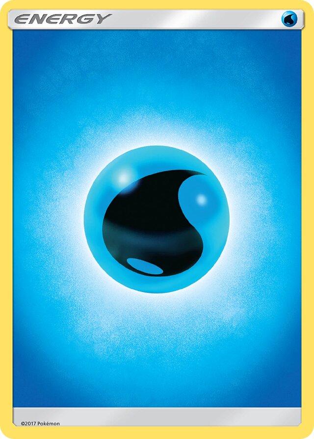 Sun & Moon Water Energy Pokémon card